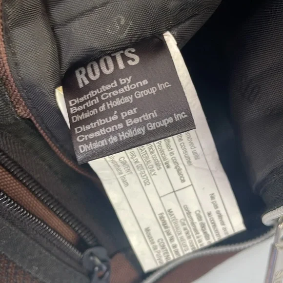 Roots Crossbody Bag Shoulder Bag Brown Beaver Canvas - Picture 12 of 12